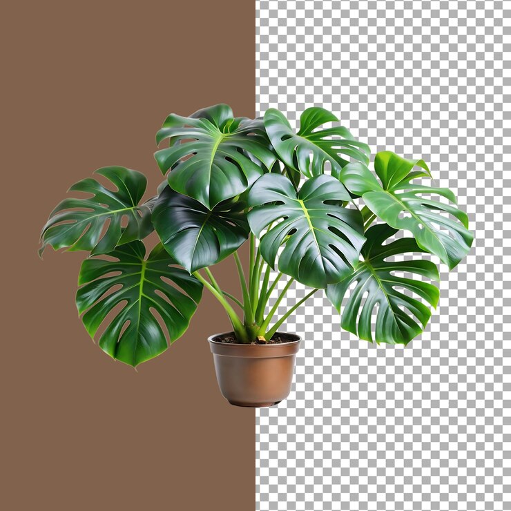 Monstera Deliciosa - Una planta de interior tropical de color verde exuberante