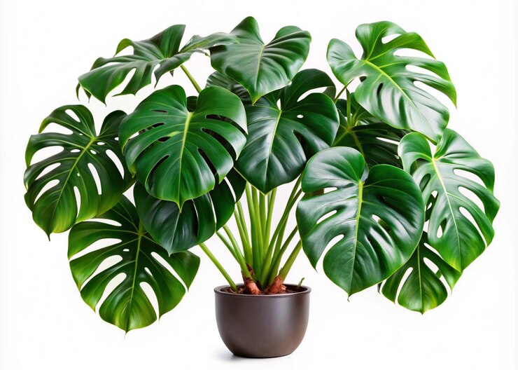 PSD monstera deliciosa psd isoliert auf weißem hintergrund