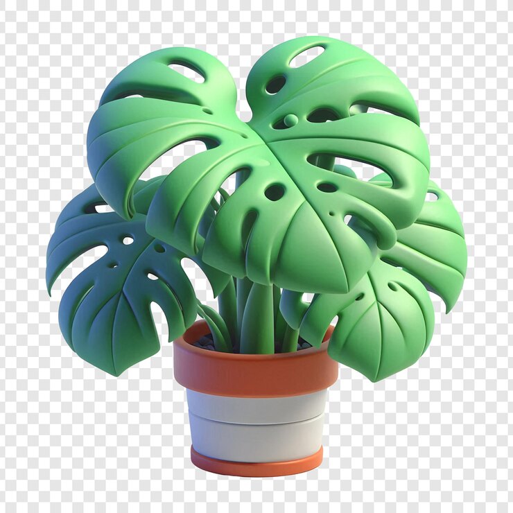 PSD monstruo 3d de dibujos animados deliciosa aislado en un fondo transparente