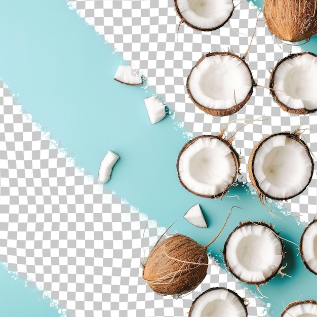 un montón de cocos que están en una mesa