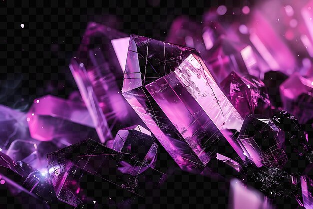 PSD un montón de gemas púrpuras están dispuestas en una pirámide