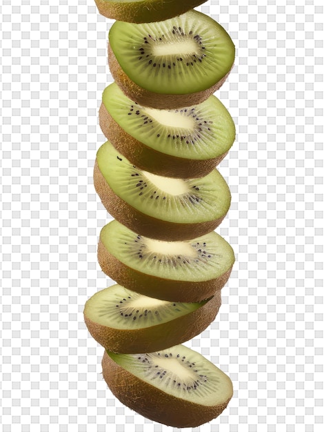 un montón de kiwis con uno que dice kiwi en él