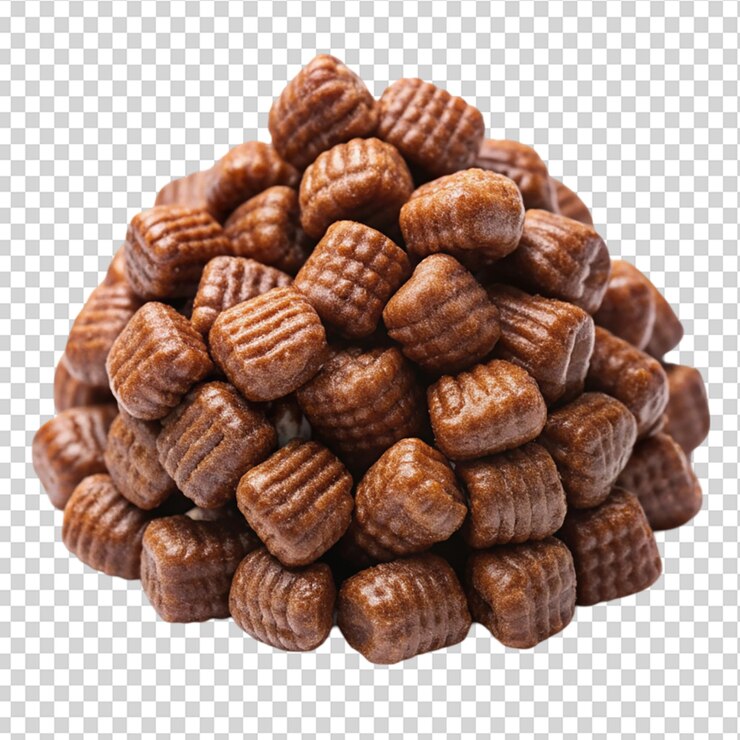 PSD un montón de nueces en un fondo transparente