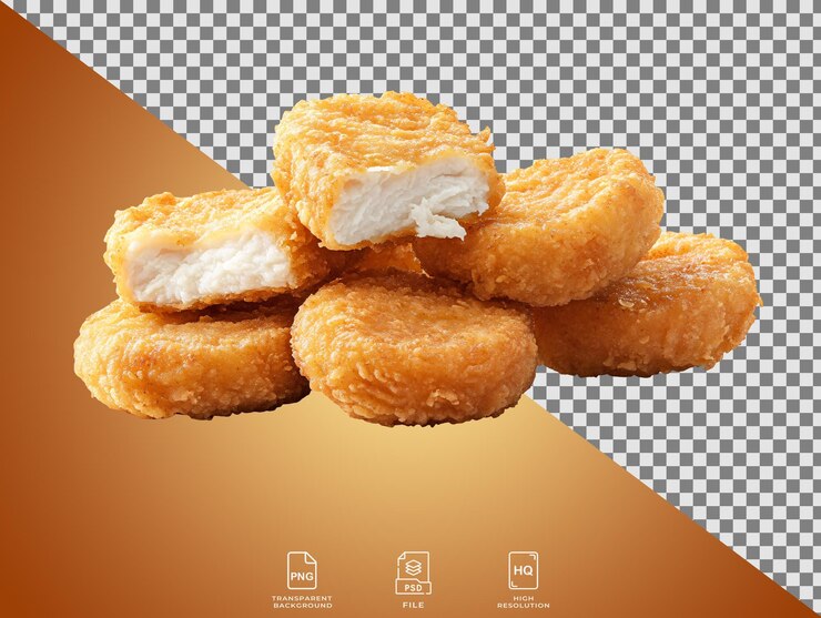 PSD un montón de nuggets de pollo frito