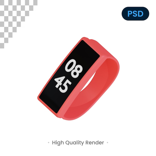 Montre de sport Illustration de rendu 3D Premium Psd