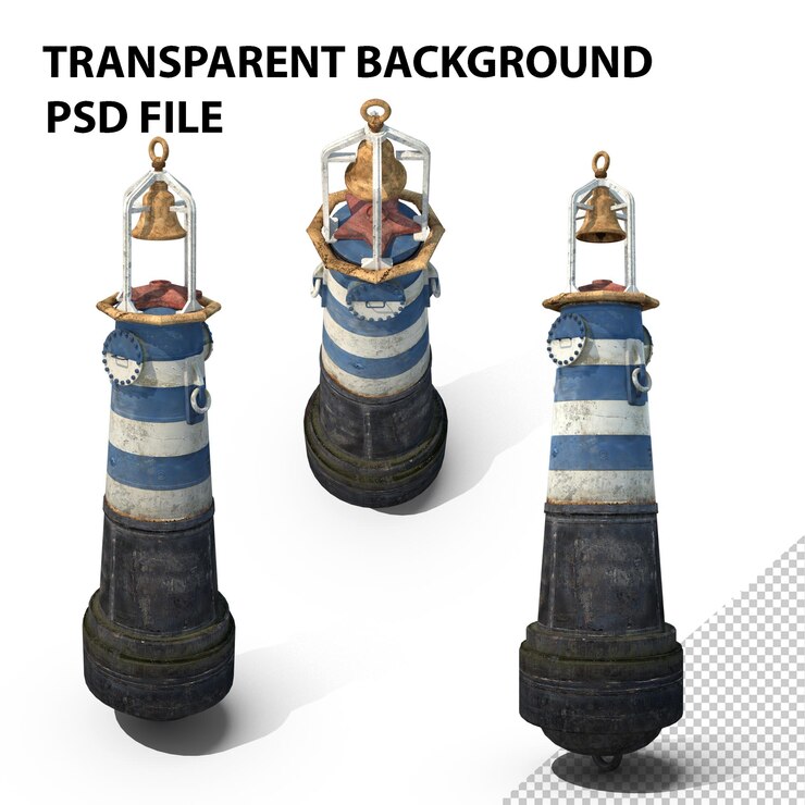PSD monumento de bóia marinha png