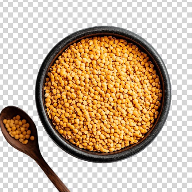 Moong Daal isolato su uno sfondo trasparente