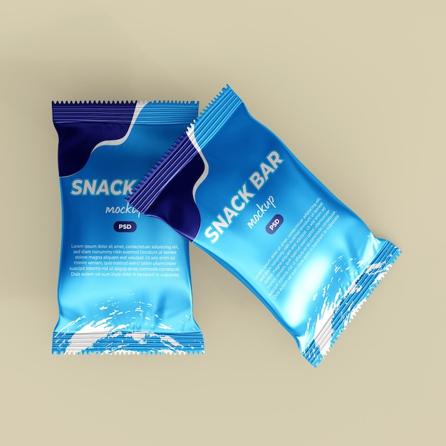 PSD moquette d'emballage de snack bar en format psd