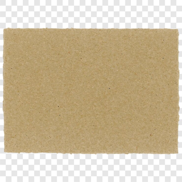 PSD un morceau de carton transparent