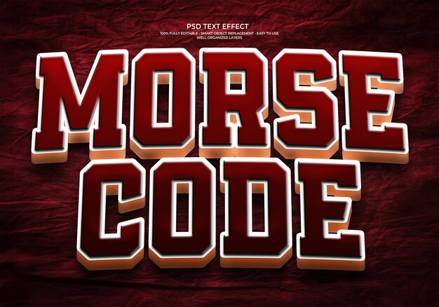 Morse Code Text Effect