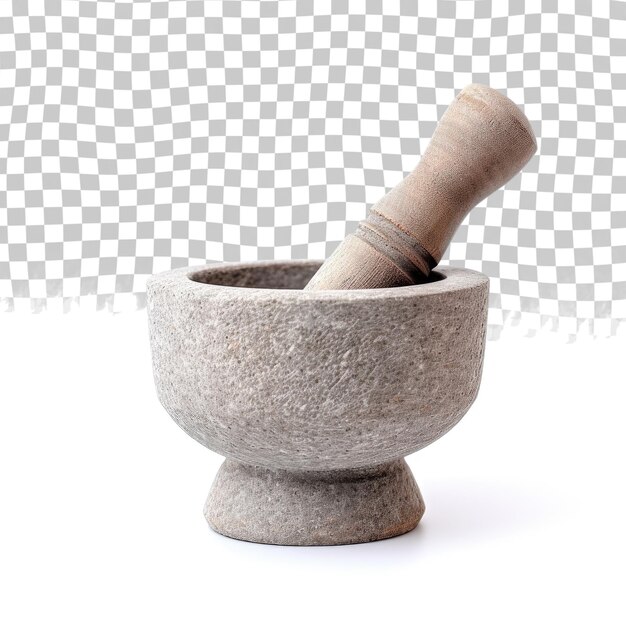 PSD mortar e pestle isolado em fundo transparentemortar é uma ferramenta para moer finamente ervas em a