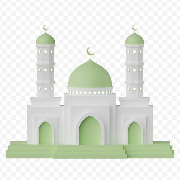 Moschee masjid 3d-darstellung