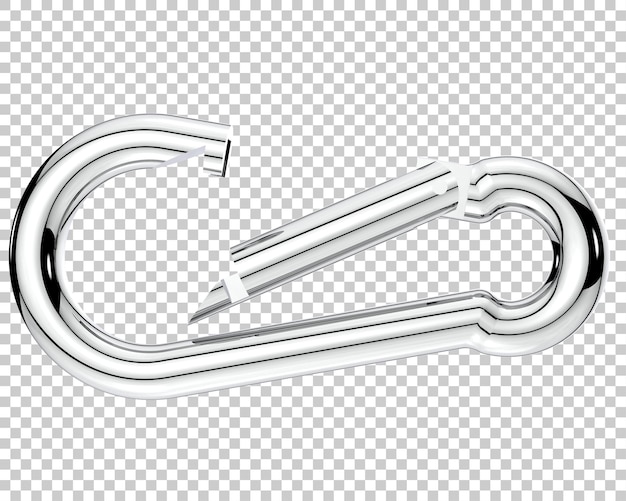 Moschettone isolato su sfondo trasparente 3d rendering illustrazione