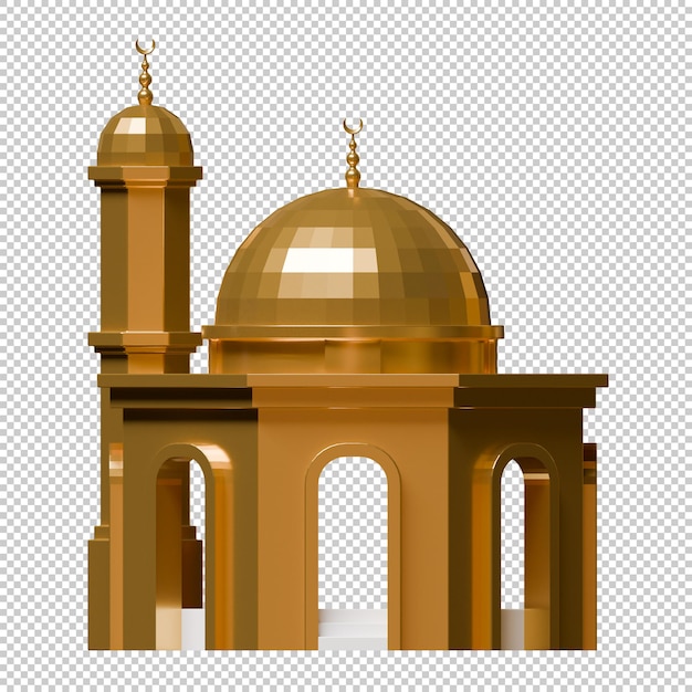 Mosque 3D Render Design Element