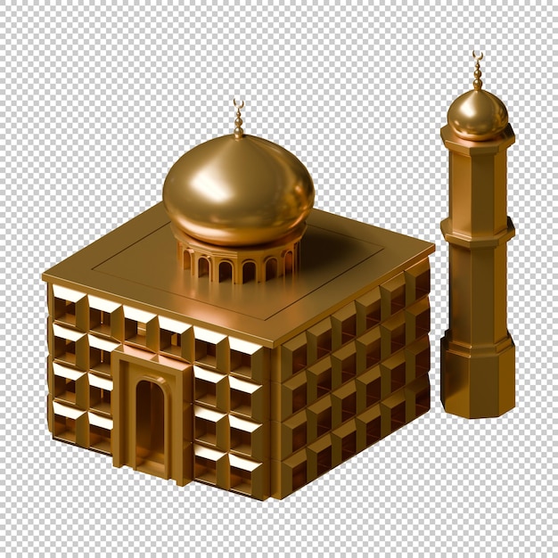 Mosque 3D Render Design Element
