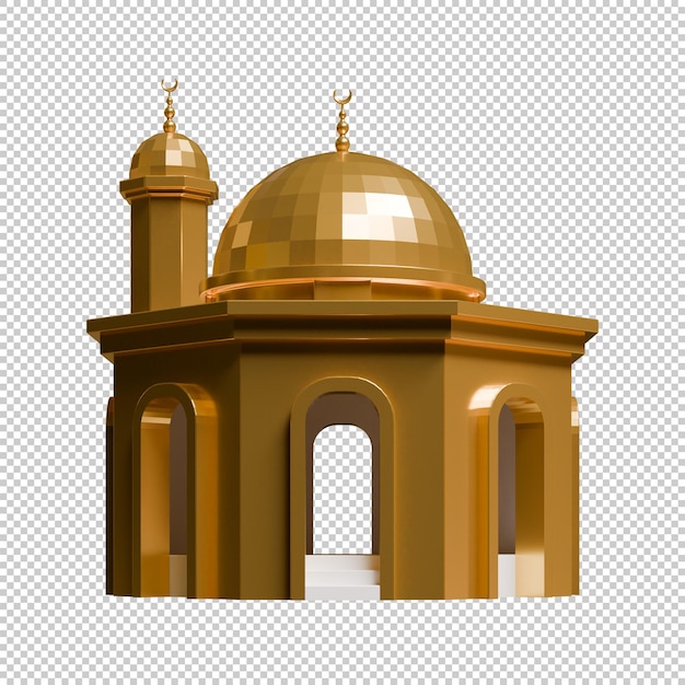 Mosque 3D Render Design Element