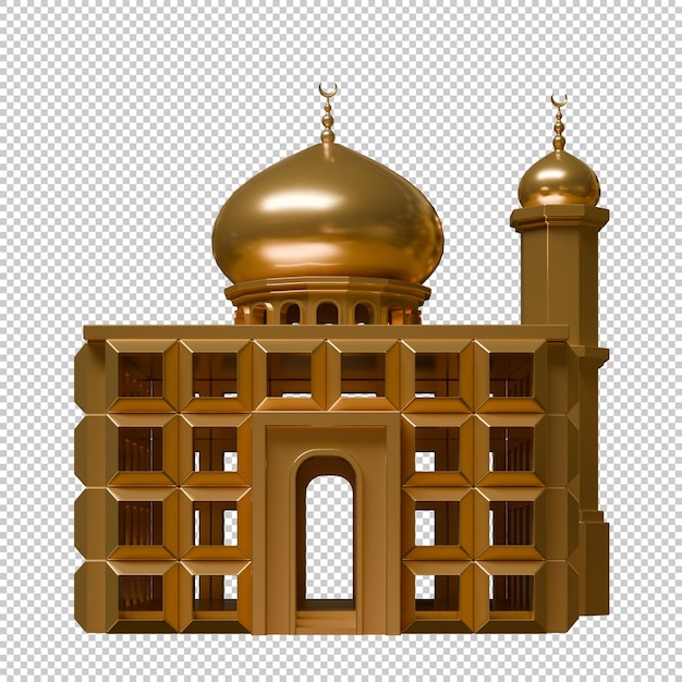Mosque 3D Render Design Element