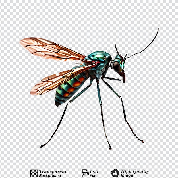 PSD mosquito isolado em fundo transparente