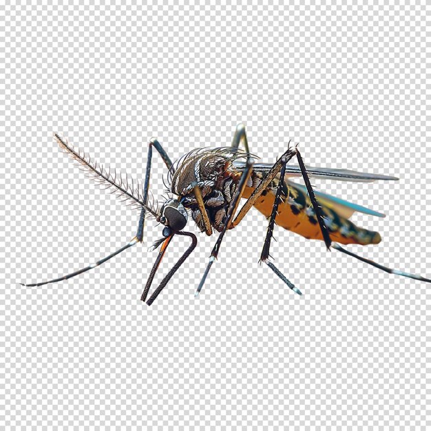 PSD mosquito isoliert auf durchsichtigem hintergrund
