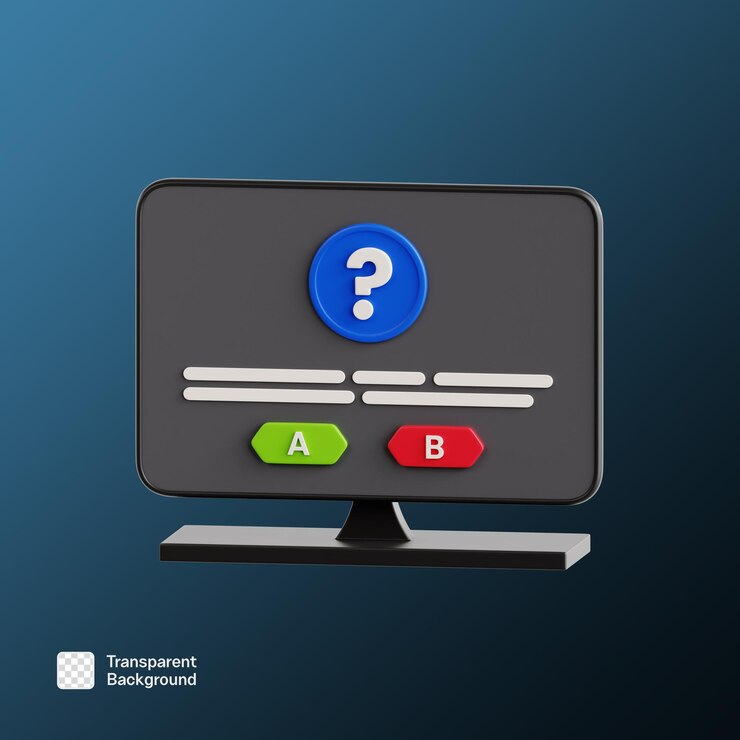 PSD mostrar el icono 3d de la prueba ilustración de la plantilla png