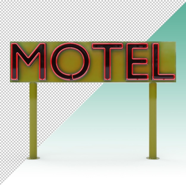 Motel-neon-werbetafel