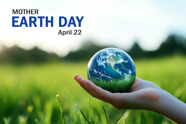 Mother Earth Day-Design mit Naturschutzthema