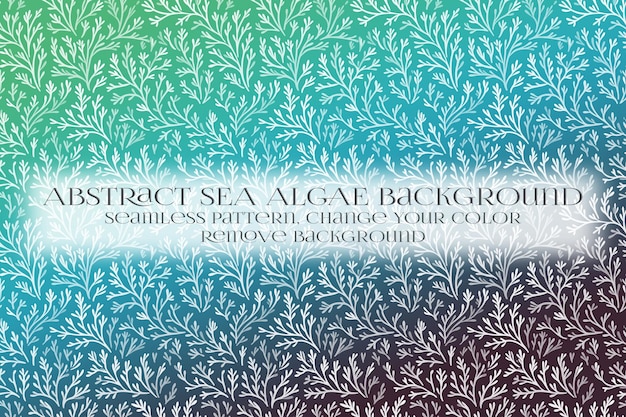 PSD motif abstrait d'algues marines sur la suppression de la texture d'arrière-plan