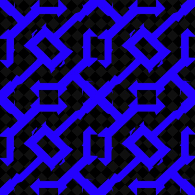 PSD un motif abstrait bleu de carrés et de triangles sur un fond sombre