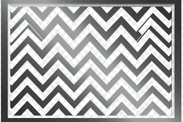 Un Motif En Chevron Noir Et Blanc Avec Une Bordure Blanche