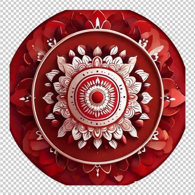 Le Motif De Conception Fractale De Mandala Isolé Sur Un Fond Transparent Png Pro