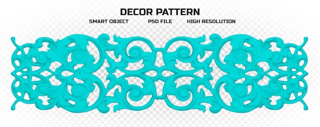 Motif Décor Cyan Mat De Haute Qualité Pour La Décoration