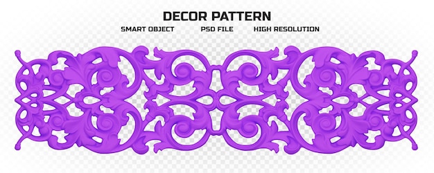 PSD motif décor violet mat de haute qualité pour la décoration