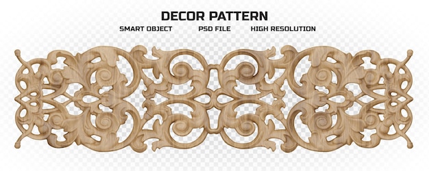 PSD motif décoratif en bois de haute qualité pour la décoration