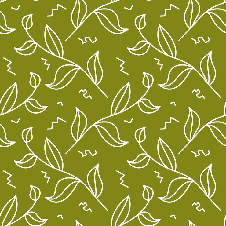 PSD motif de feuille sur fond vert