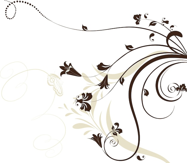motif floral multicolore dans Photoshop