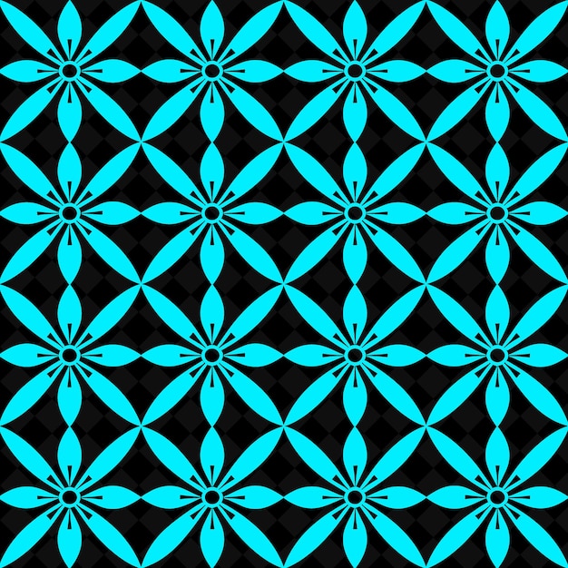 PSD un motif géométrique bleu et noir avec un dessin géométrique au milieu