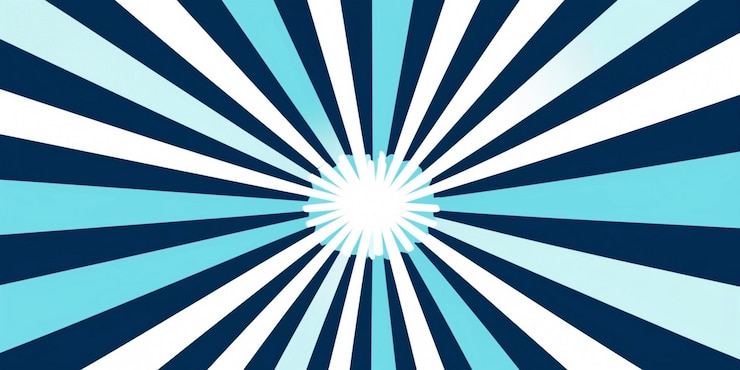 PSD un motif rayé bleu et blanc avec un carré blanc au milieu