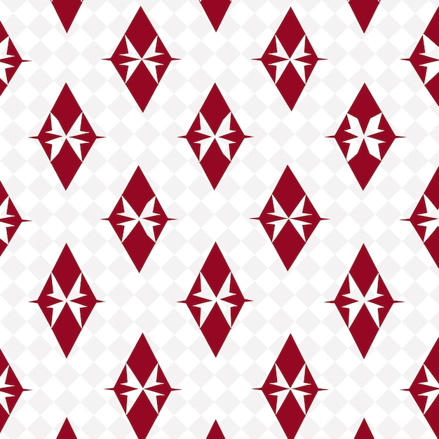 PSD motif rouge et blanc avec un diamant sur le dessus