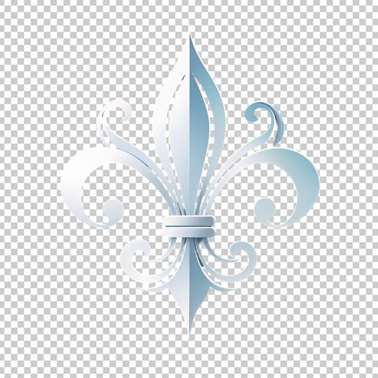 PSD motif de tissu en fleur de lis