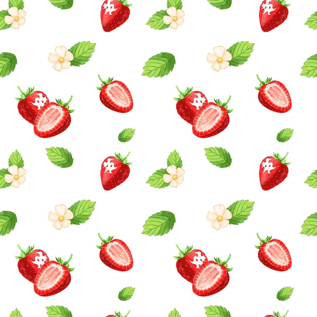 Des motifs d'arrière-plan en fraise