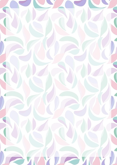 Des motifs floraux abstraits en pastel