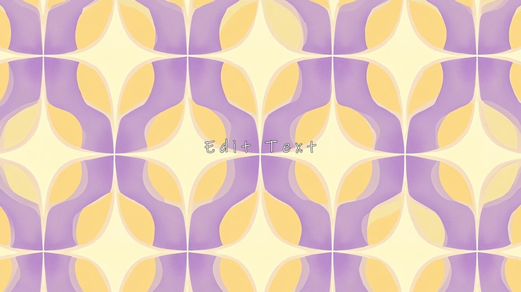 PSD des motifs géométriques abstraits sans couture en jaune pastel et pourpre