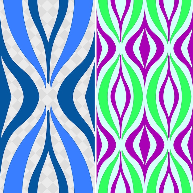 PSD motifs inspirés de l'art nouveau illustrés dans des formes organiques wi créatif abstrait géométrique vectoriel