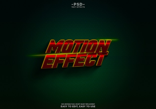 Motion effect movie trailer texteffekt premium psd