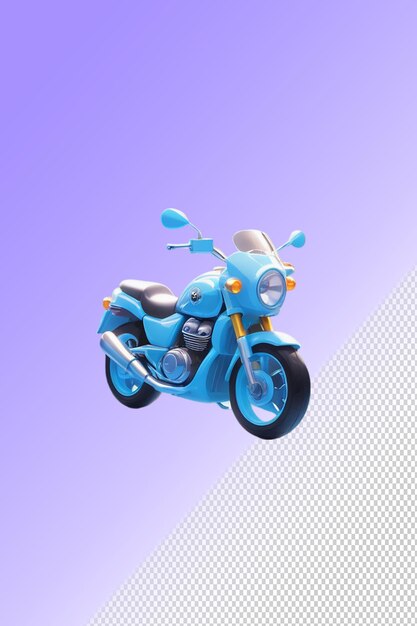 PSD une moto bleue avec le mot honda sur le devant