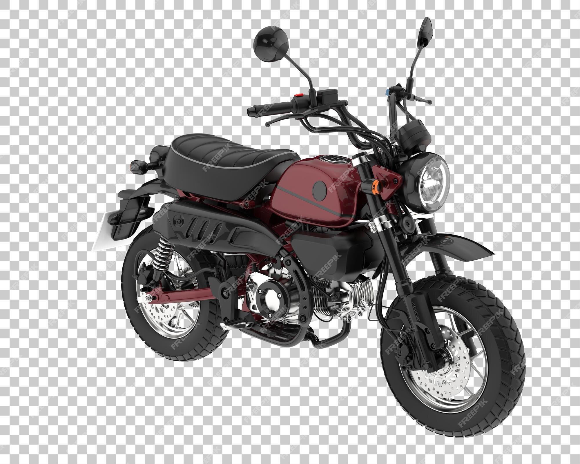 Desenho simples moto esportiva alta velocidade fundo transparente