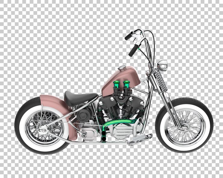 PSD moto em fundo transparente. renderização em 3d - ilustração