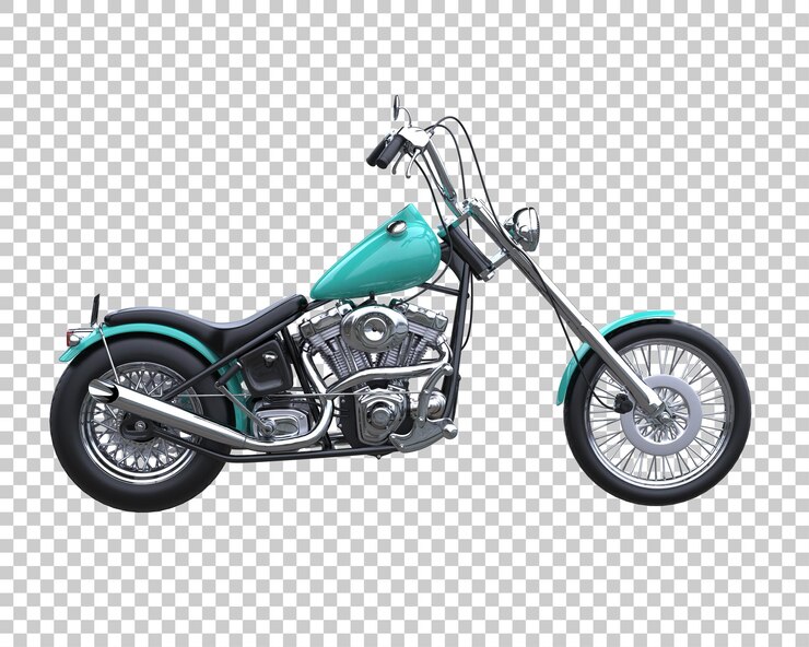 PSD moto em fundo transparente. renderização em 3d - ilustração