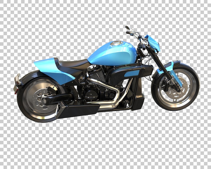 PSD moto em fundo transparente. renderização em 3d - ilustração