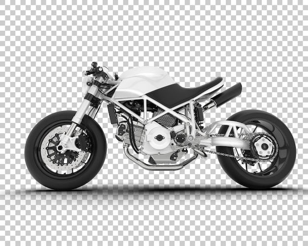 Moto Sur Fond Transparent Illustration De Rendu 3d